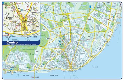 Mapa de Lisboa | Lisbon map, Lisbon tourist, Tourist map