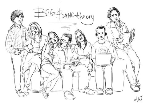 Big Bang Theory Coloring Pages | Big bang, The big theory, Desenhos