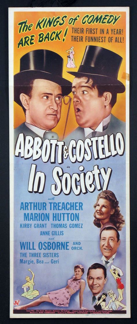 Comedy Movies Posters, Comedy Films, Arthur Treacher, Abbott And Costello, Original Movie ...