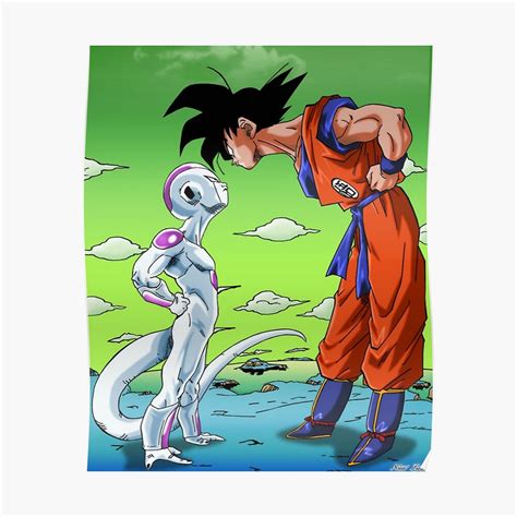 "Goku vs Frieza" Poster by GOKA | Redbubble