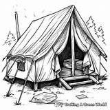Tent Coloring Pages  Free & Printable sketch template