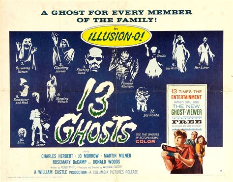 13 Ghosts (1960) William Castle [3] | The Dying Art Form(s) | Movie posters, Horror movie ...