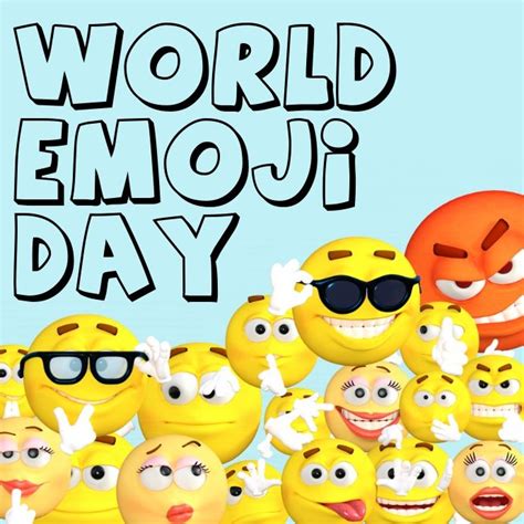 World Emoji Day Instagram Poster Design Template. Design created with ...