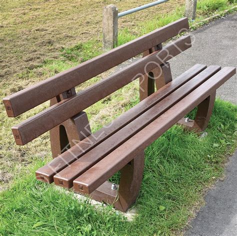 Outdoor Recycled Plastic Classic Park Seating Bench | Fitness Sports