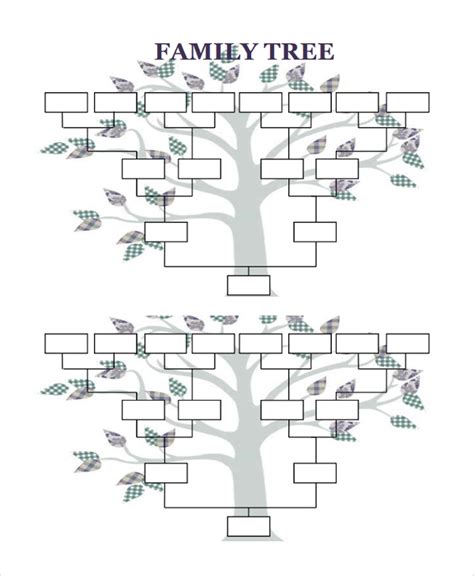 8 Generation Family Tree Template Excel