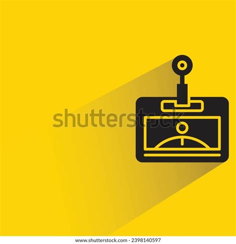 Company Id Card Badge Icon Shadow Stock Vector (Royalty Free ...