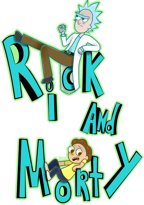 Rick And Morty Logo Outline