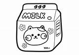 Cat milk coloring Pages  Cute Easy Drawings Cool sketch template