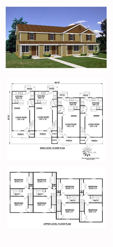 Quadplex Plans / 4 Plex Plans, Fourplex With Owners Unit, Quadplex Plans F ... / Find reliable ...