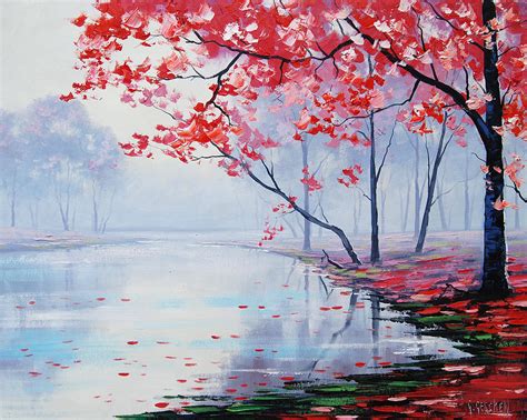 Misty pink Painting by Graham Gercken - Pixels