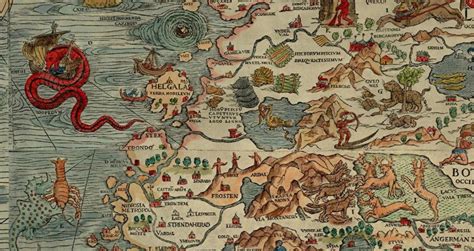 here be dragons map - Поиск в Google | Map, Sea monsters, Old map