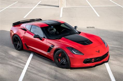 Torch Red C7 Corvette Z06 Looks Great On 20-Inch Black Alloys ...