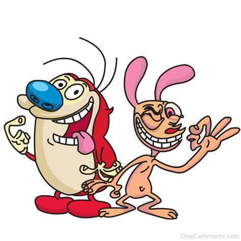 Ren & Stimpy Smiling Pic - Desi Comments