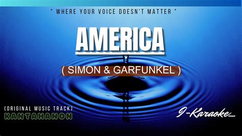 America (Simon & Garfunkel) Karaoke Lyrics🎤 - YouTube