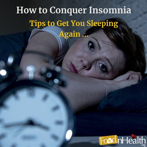 How To Overcome Insomnia And Improve Your Sleep - Food N Health