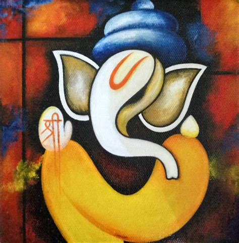 LORD GANESHA Painting by Nidhi Agarwal | Saatchi Art