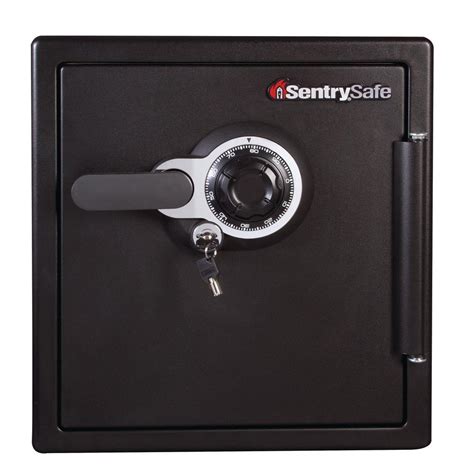 SentrySafe 1.23 cu. ft. Fire and Water Combination Dial Safe-SFW123DTB - The Home Depot