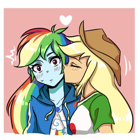 Rainbow Dash X Applejack by raika0306 on DeviantArt