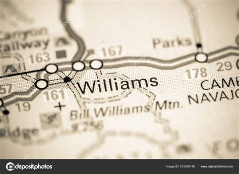 Williams Arizona Usa Map Stock Photo by ©aliceinwonderland2020 415099146