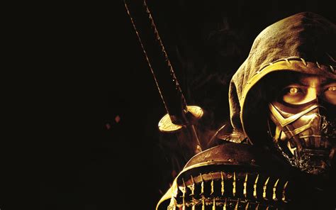 Scorpion Mortal Kombat 4K Wallpaper for iPhone