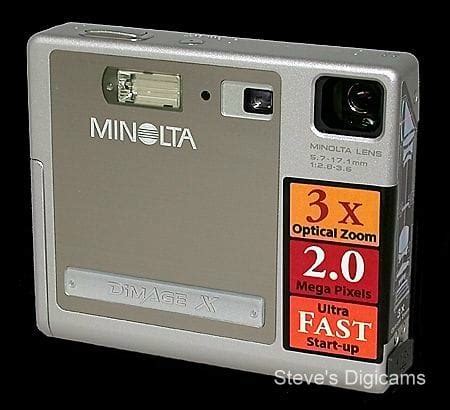 Minolta DiMAGE X Review - Steve's Digicams