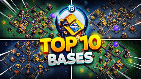 TOP 10 Best BUILDER HALL 10 Blueprint CoC BASES of 2024 with Link | Builder Base 2.0 - YouTube