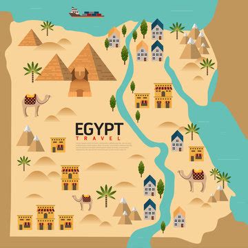 Ancient Egyptian Cities Map