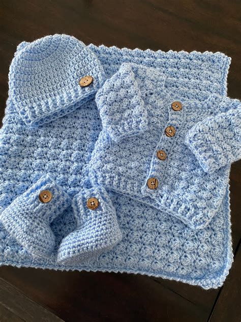 Baby Coming Home Outfit Crochet Baby Layette Gift Set for - Etsy