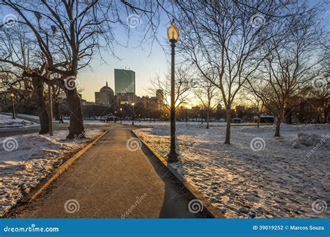 Boston Common stock photo. Image of stress, skyline, urban - 39019252