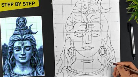 Easy Drawing Of Lord Shiva With Colour How To Draw Lord Shiva Part | Sexiz Pix