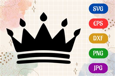 Crown | Black and White Logo Vector Art Graphic by Creative Oasis · Creative Fabrica