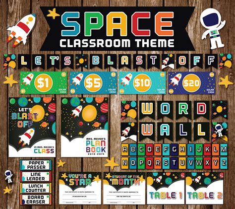 SPACE CLASSROOM THEME Let's Blast Off Teacher's - Etsy UK