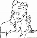 Tiana Princess And The Frog Coloring Page For Kids  Free sketch template