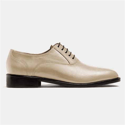 Oxford shoes - white leather