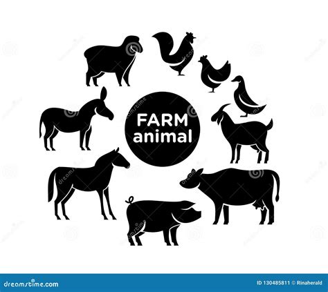 Animal Farm Logo Icon Designs Stock Illustration - Illustration of ...