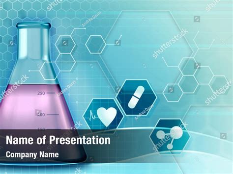 Biotechnology hexagonal molecule PowerPoint Template - Biotechnology hexagonal molecule ...