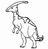 Parasaurolophus Coloring Page  Home sketch template