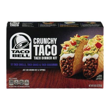 Taco Bell Crunchy Taco Dinner Kit 8.85 oz. Box - Walmart.com