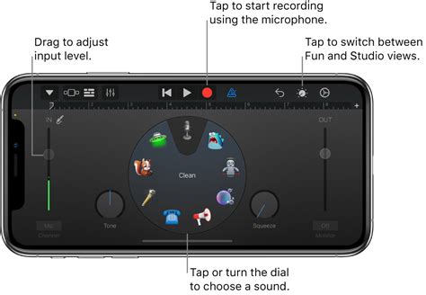 Use the Audio Recorder in GarageBand for iPhone - Apple Support