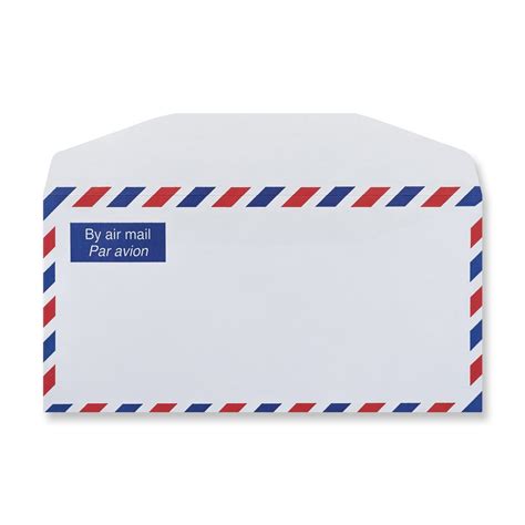 DL WHITE AIRMAIL ENVELOPES