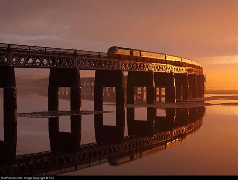 The Tay Bridge is the longest railway bridge in the UK at just over two miles. RailPictures.Net ...