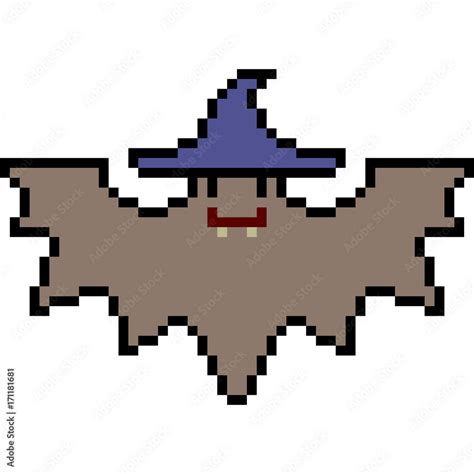 vector pixel art halloween bat Stock Vector | Adobe Stock