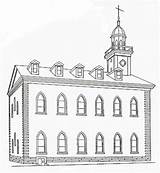 Kirtland Temple Coloring Page Pages sketch template