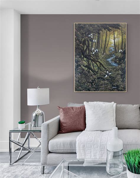 Dark Forest Landscape Painting, Forest Wilderness, Original Forest ...