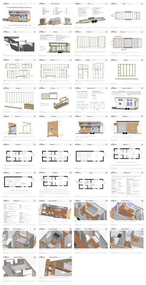 Tiny Project Tiny House Floor Plans (Construction PDF + SketchUp ...