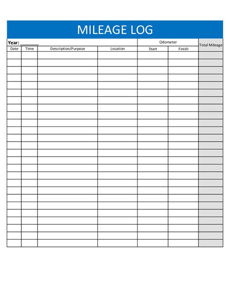 2024 Mileage Log - Fillable, Printable PDF & Forms | Handypdf