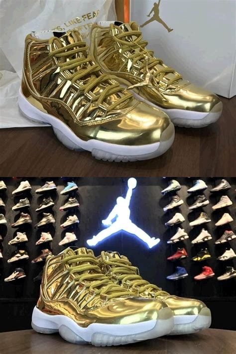 Limited New Air Jordan 11 Pinnacle Metallic Gold/White Kawhi Leonard ...