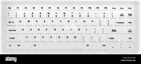 White keyboard for laptop or computer on white background Stock Vector Image & Art - Alamy