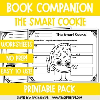 The Smart Cookie | Book Companion by A Teachable Year | TPT