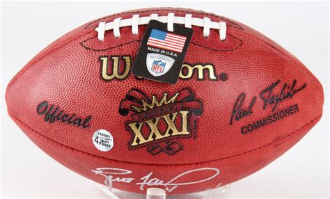 Brett Favre Signed Super Bowl XXXI Logo Official NFL Game Ball Inscribed "SB XXXI Champs ...